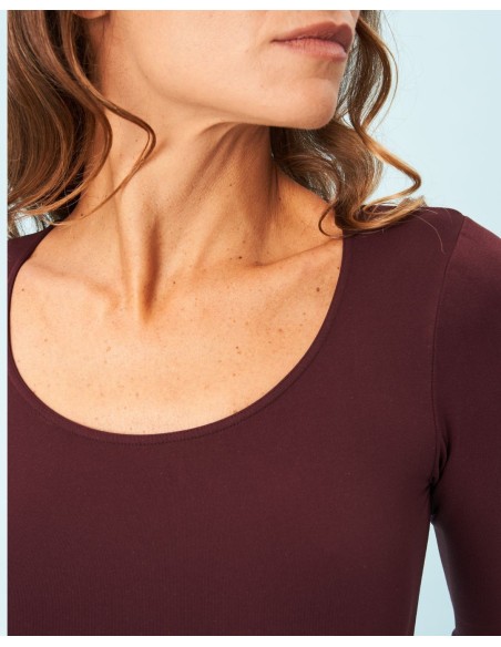 Maglia manica ¾ Scollo A Madonna Rouge-noir