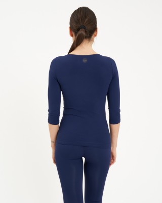 Maglia manica ¾ Scollo A Madonna Blu Copiativo 2