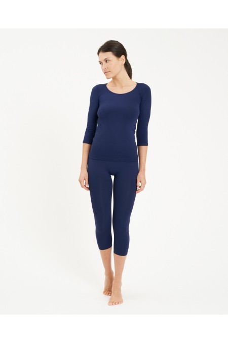 Maglia manica ¾ Scollo A Madonna Blu Copiativo Maglia manica ¾ Scollo A Madonna Blu Copiativo