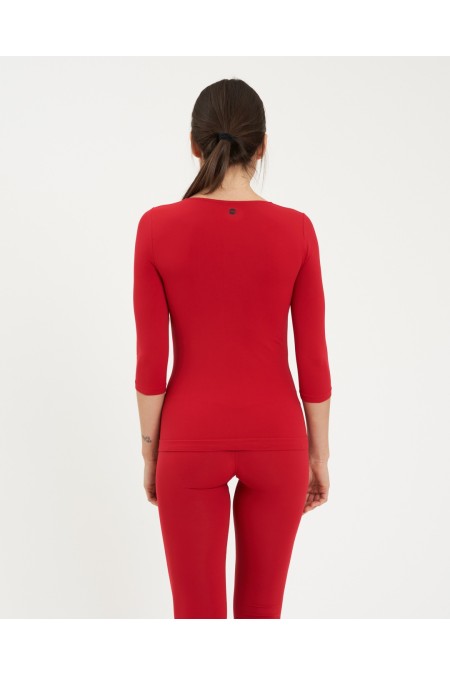 Maglia manica ¾ Scollo A Madonna Rosso ULTIMI 3 PEZZI!!