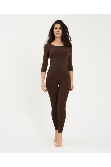 Maglia manica ¾ Scollo A Madonna Chocolate Maglia manica ¾ Scollo A Madonna Chocolate