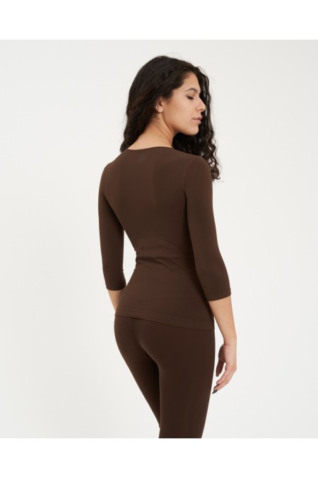 Maglia manica ¾ Scollo A Madonna Chocolate