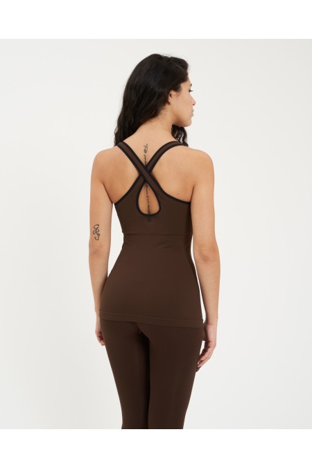 Top sport con reggiseno Active Evolution  Chocolate Top sport con reggiseno Active Evolution  Chocolate