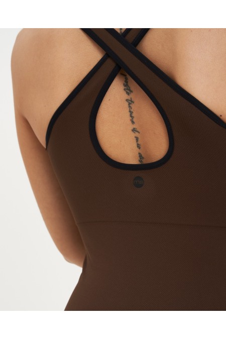 Top sport con reggiseno Active Evolution  Chocolate Top sport con reggiseno Active Evolution  Chocolate