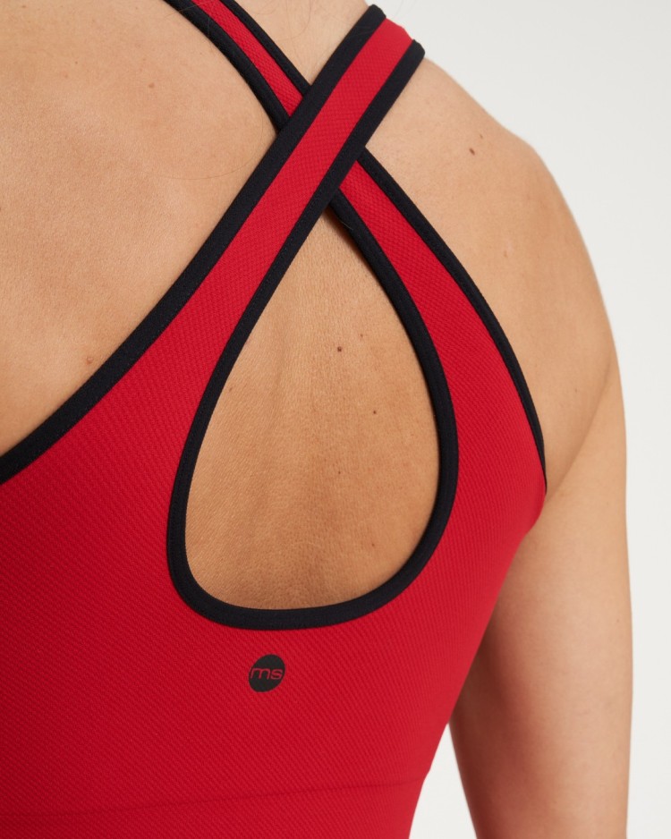 Top sport con reggiseno Active Evolution Rosso ULTIMO