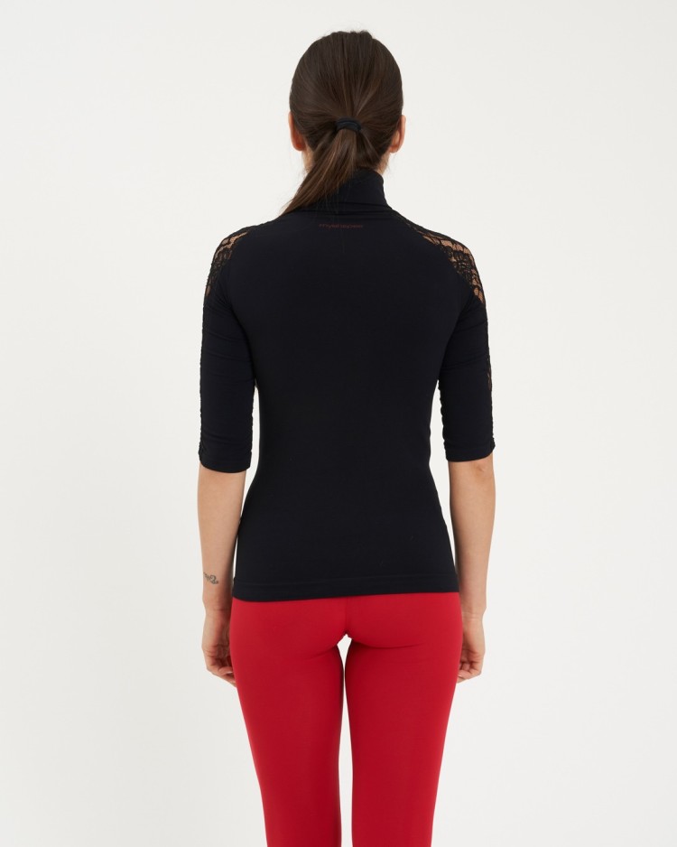 LUPETTO ELEGANTE 3/4 CON PIZZO