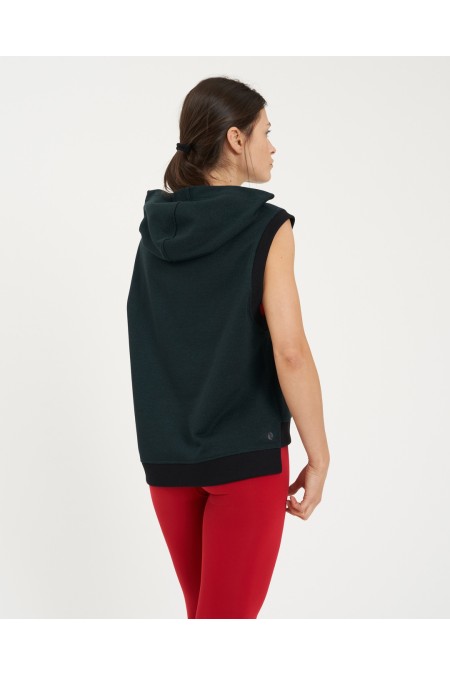 Felpa Smanicata Verde con lurex