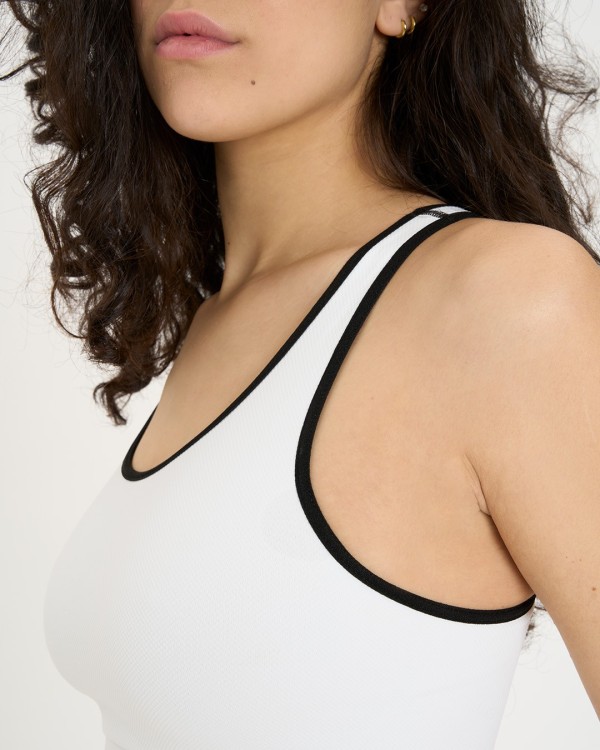 Top sport con reggiseno Active Evolution Bianco