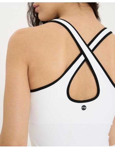 Top sport con reggiseno Active Evolution Bianco