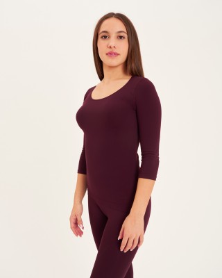 Maglia manica ¾ Scollo A Madonna Rouge-noir