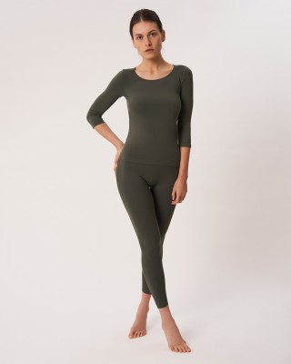 Maglia manica ¾ Scollo A Madonna Verde Militare