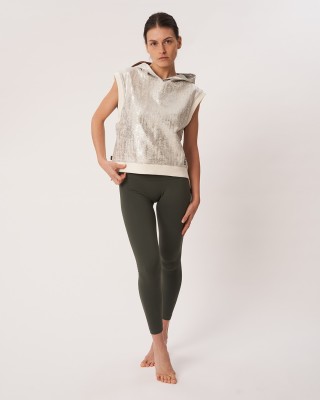 Felpa Smanicata Grigio e Silver