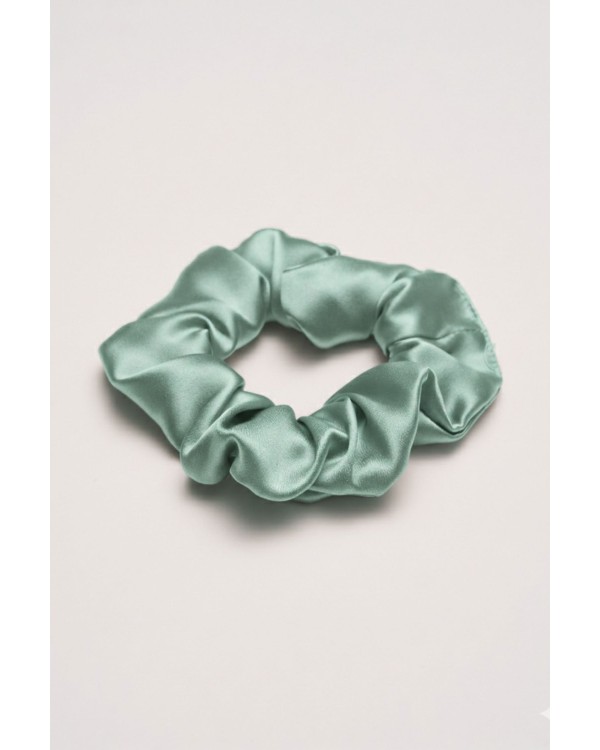 Elastico per capelli 100% seta Acquamarina
