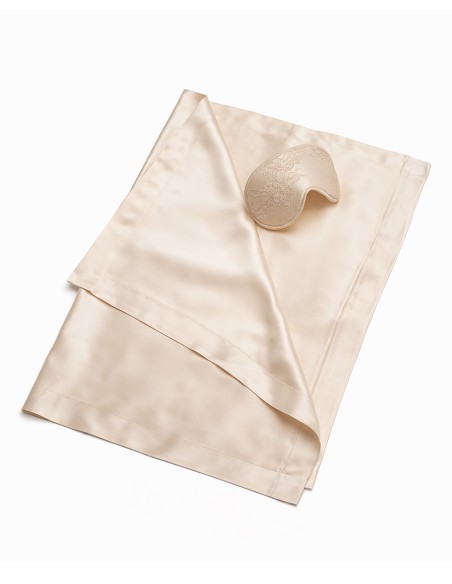 Federa con volant in seta 100% italiana